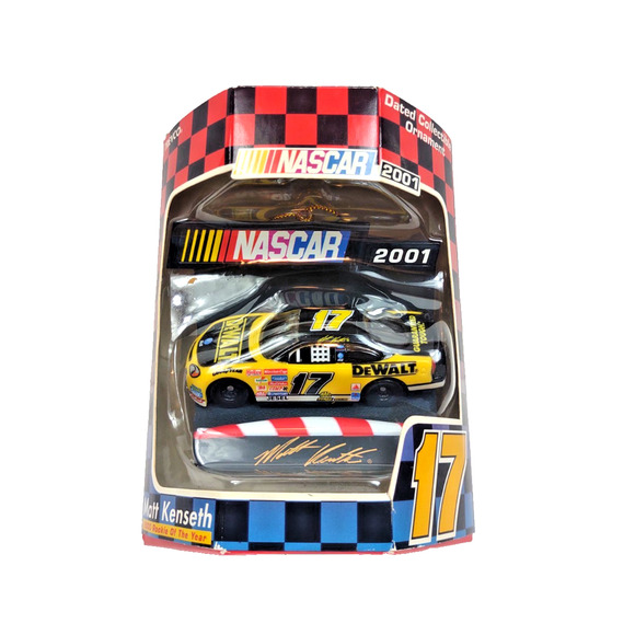 Vintage NASCAR 2001 Matt Kenseth #17 Car Dewalt Christmas Ornament NIB Sealed - Picture 7 of 7